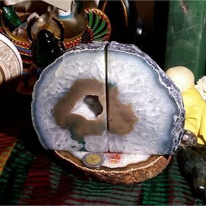 1871g Gemstone Book Ends 